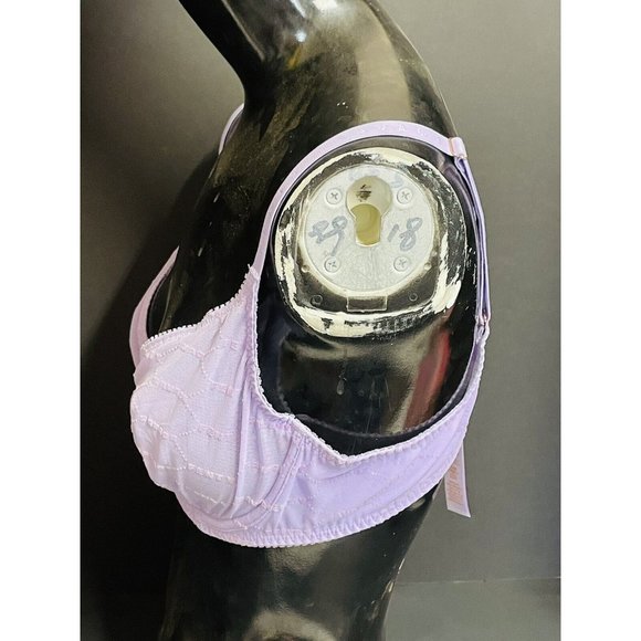 Savage X Fenty Flocked Logo Unlined Bra Women's 38B Lingerie By Rihanna - Picture 9 of 16